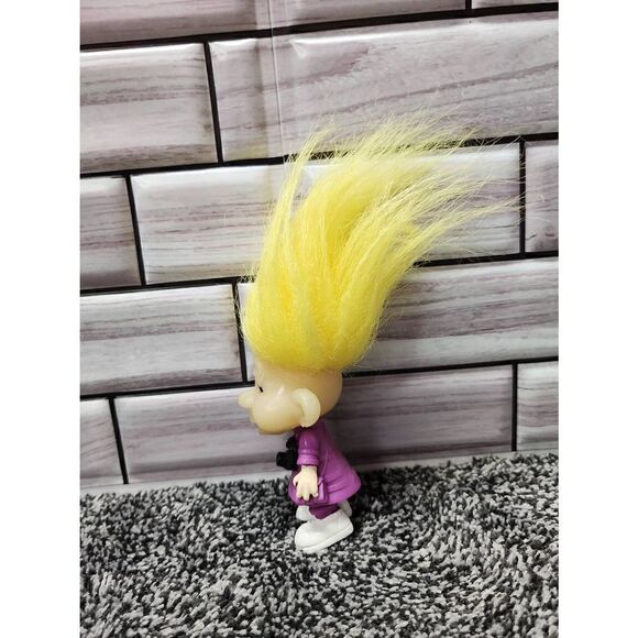 Glow in the Dark Troll Doll - 1993 Burger King - Vacation Tourist Troll - Picture 5 of 7